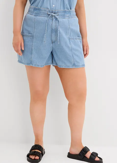 Jeansshorts High Waist, komfortlinning, bonprix