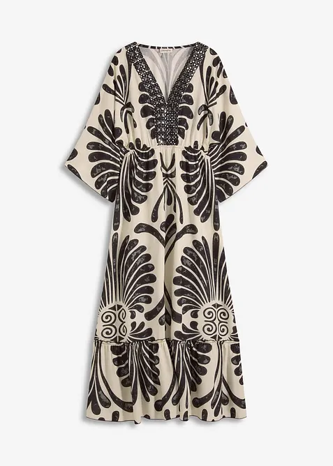 Maxikjole i lett viskose, bonprix