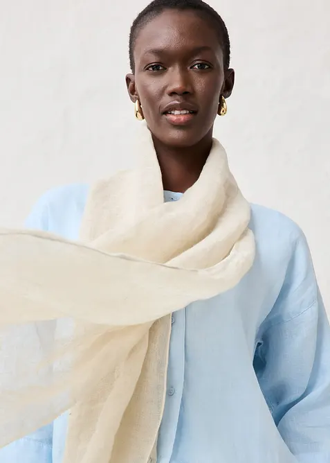 Sommerlig skjerf i lin, bonprix