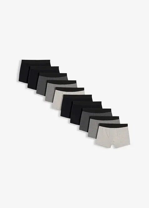 Boxershorts med bomull i ettersittende modell (10-pack), bonprix