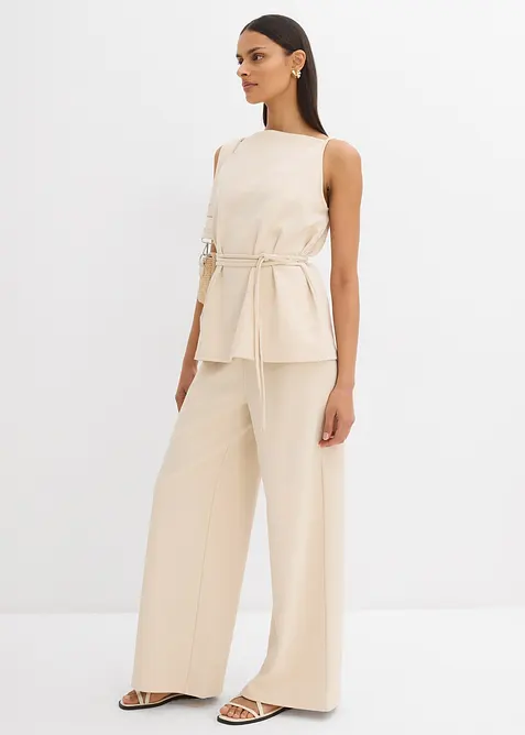 Vid bukse av pik&eacute;, bonprix