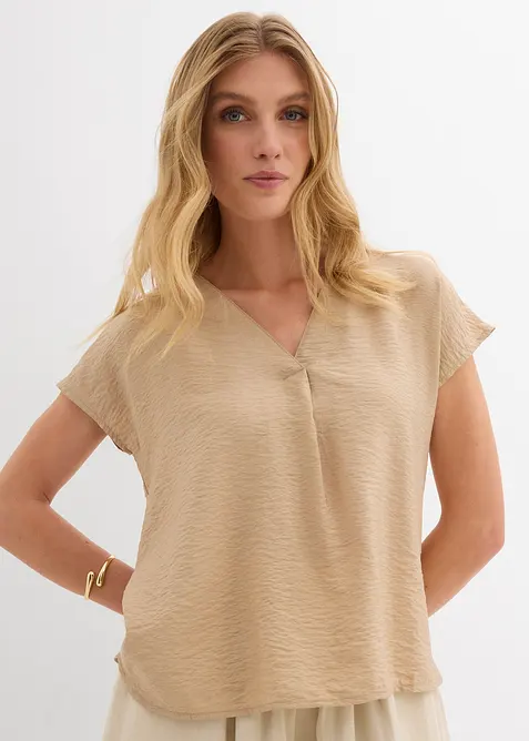 Blusetunika i lett viskosemiks, bonprix