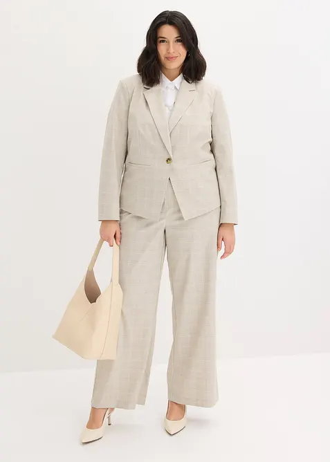 Blazer med glencheck-m&oslash;nster, bonprix