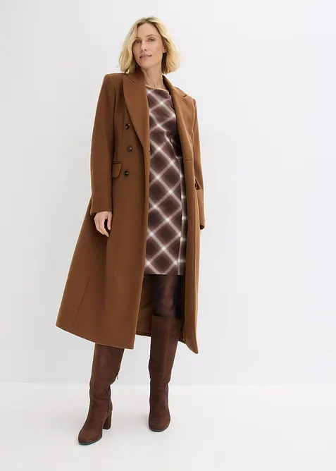 Kjole med rutem&oslash;nster, bonprix