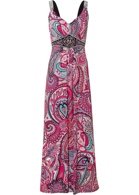 Maxikjole med applikasjoner, bonprix