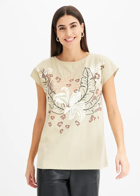 Topp i &oslash;kologisk bomull, bonprix