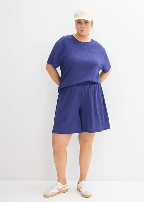 Pull on-shorts i strukturert krepp, bonprix