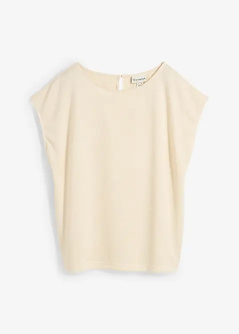 Oversized topp i strikket look, bonprix