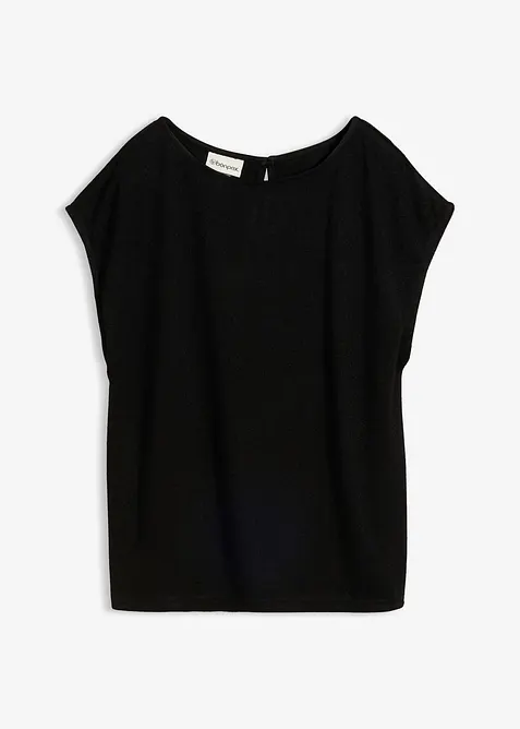 Oversized topp i strikket look, bonprix