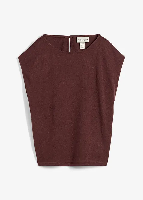 Oversized topp i strikket look, bonprix
