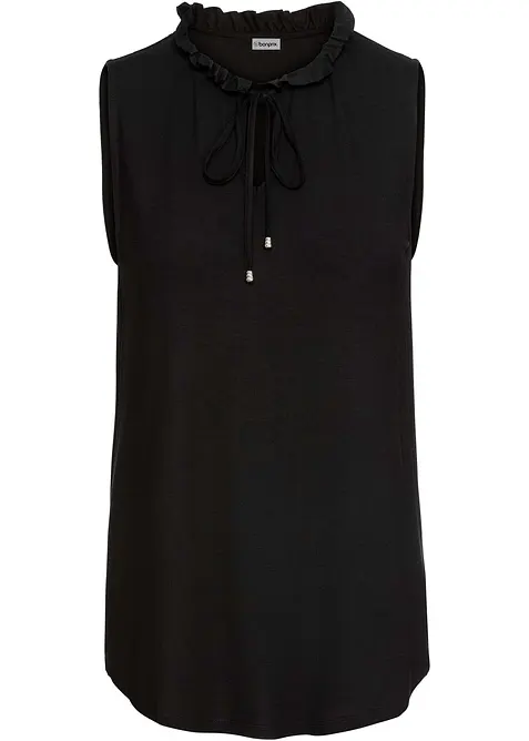 Ermel&oslash;s topp i viskosemiks, bonprix