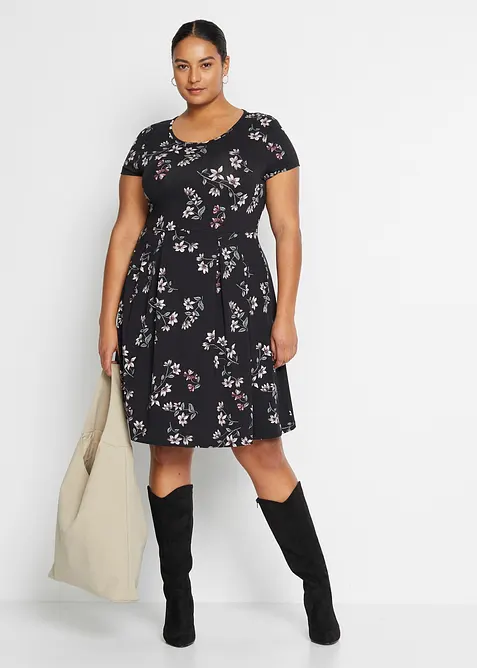 Jerseykjole i viskosemiks, bonprix