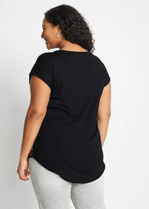 M&oslash;nstret topp i myk viskosemiks, bonprix