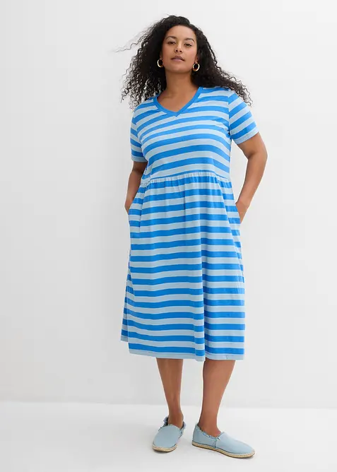 Jerseykjole i &oslash;kologisk bomull, bonprix