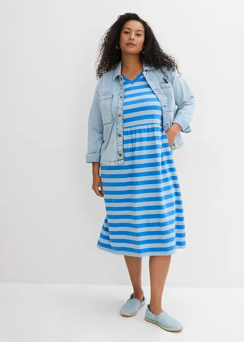 Jerseykjole i &oslash;kologisk bomull, bonprix