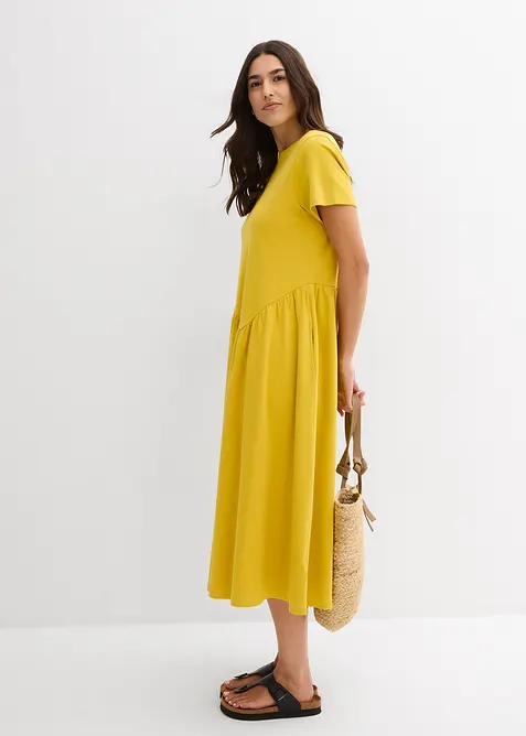 Jerseykjole i &oslash;kologisk bomull, bonprix