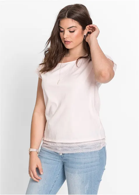 Boxy topp i bomull, bonprix