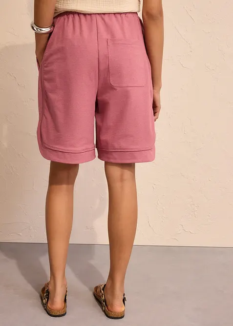 Vid sweatshorts i bomullsblanding, bonprix