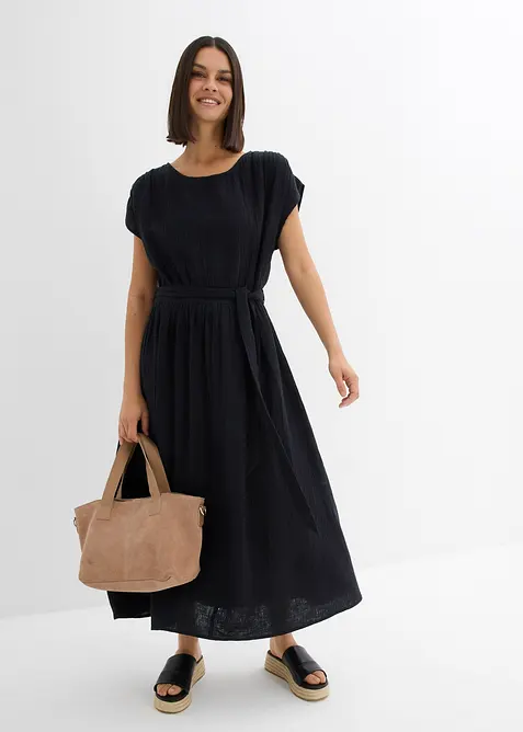 Midikjole i 100% bomull, bonprix