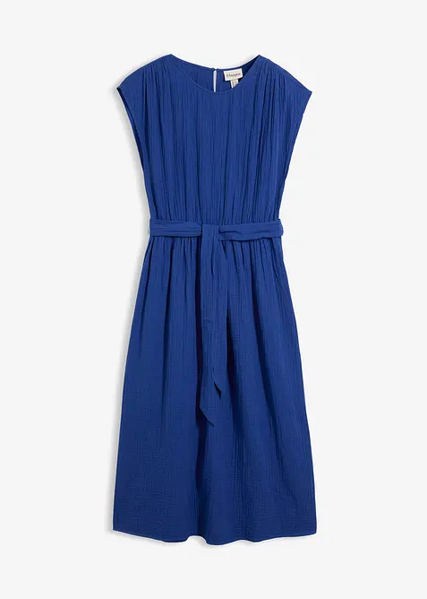 Midikjole i 100% bomull, bonprix