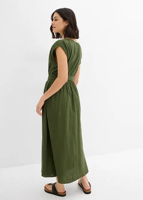 Midikjole i 100% bomull, bonprix