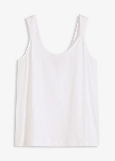 Singlet i 100% &oslash;kologisk bomull, bonprix