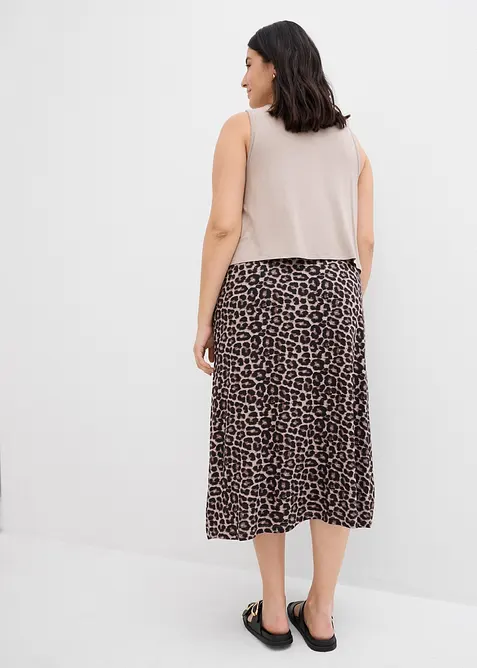 Trikotkjole av fint fallende viskose-/elastanmiks, bonprix