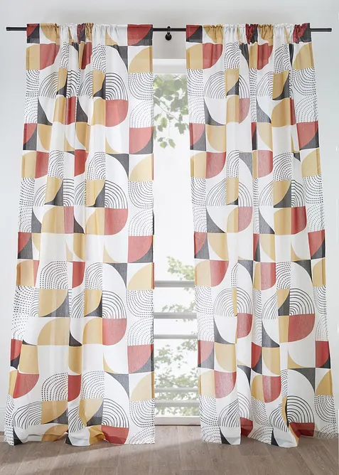 Gardin i resirkulert polyester (1-pack), bonprix