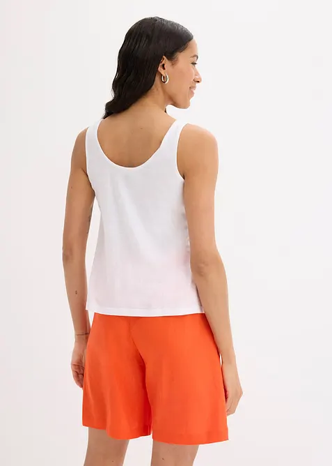 Singlet i 100% &oslash;kologisk bomull, bonprix