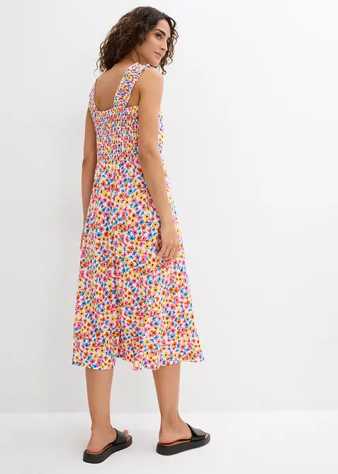 Trikotkjole i bomull med viskose, bonprix