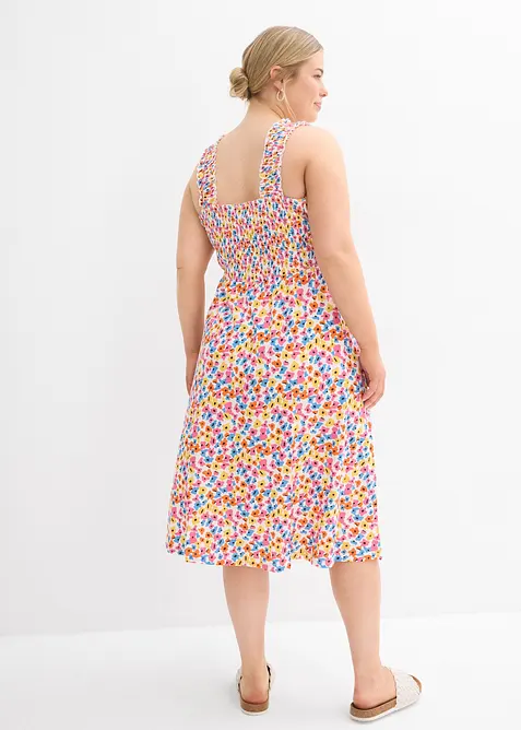 Trikotkjole i bomull med viskose, bonprix