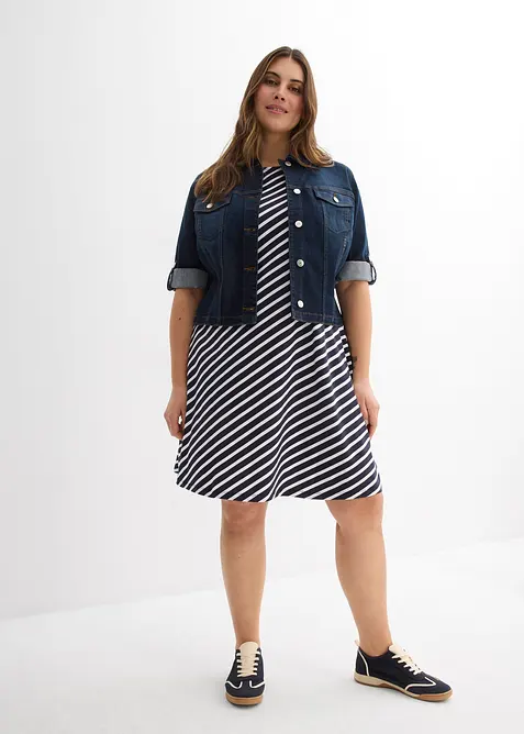 Jerseykjole i innsvingt modell, bonprix