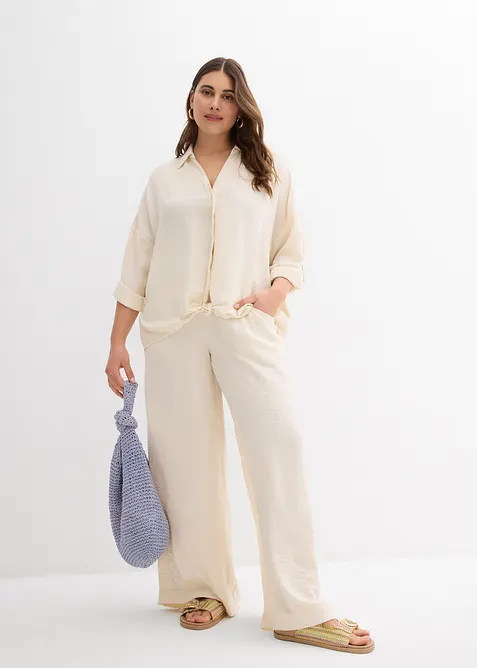 Bluse i lett krepp, bonprix