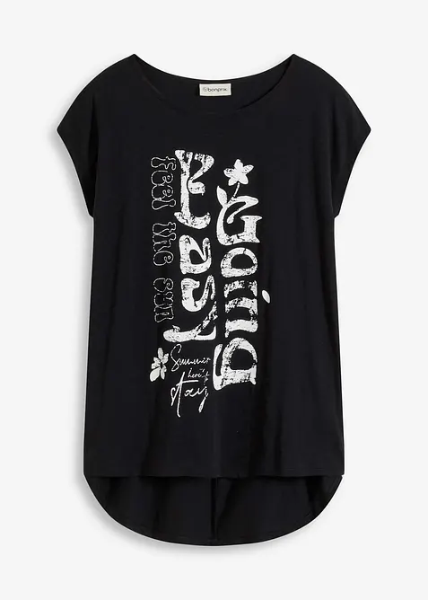 Lang topp i 100% &oslash;kologisk bomull, bonprix