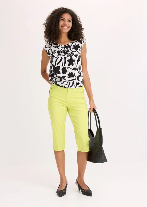 Capribukse med komfortlinning, bonprix