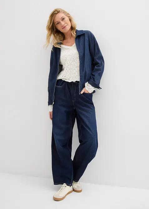 Lett genser med hullm&oslash;nster, bonprix