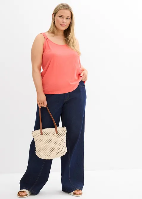 Singlet i 100% &oslash;kologisk bomull, bonprix