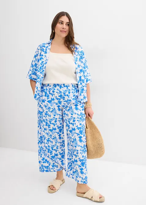 Kortermet bluse i myk viskosemiks, bonprix