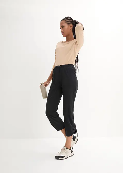 Funksjonsbukse med rynking, hurtigt&oslash;rkende, bonprix