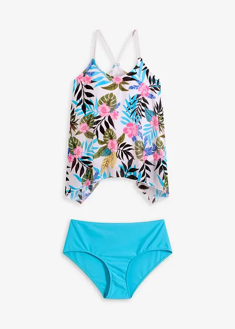 Tankini med m&oslash;nstret nettingmateriale, bonprix