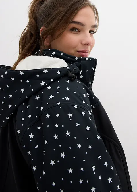 Funksjonsparkas i softshellmateriale med myk fleece, bonprix