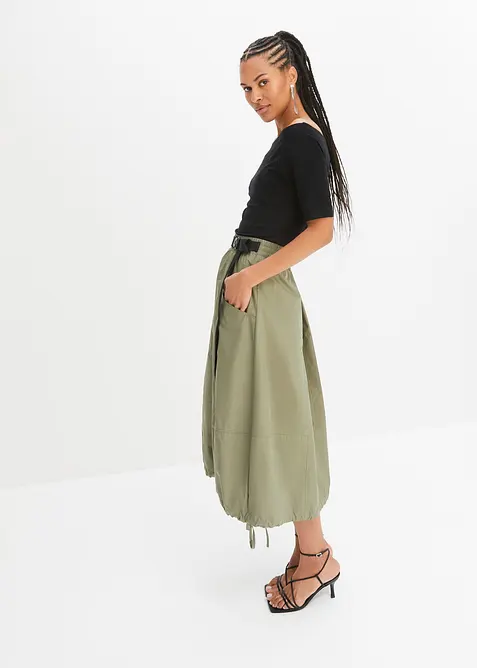 Off shoulder-topp i viskosemiks, bonprix