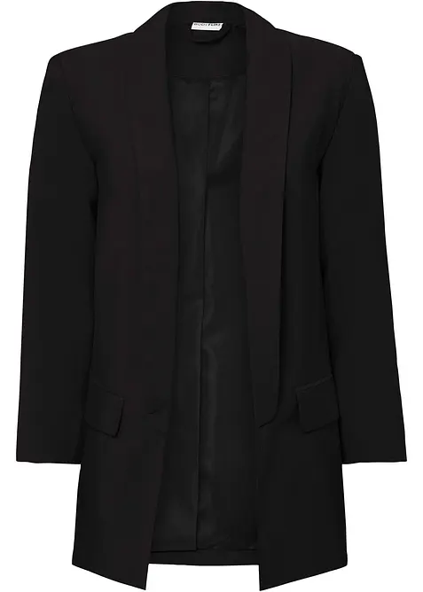 Lang blazer i viskosemiks, bonprix