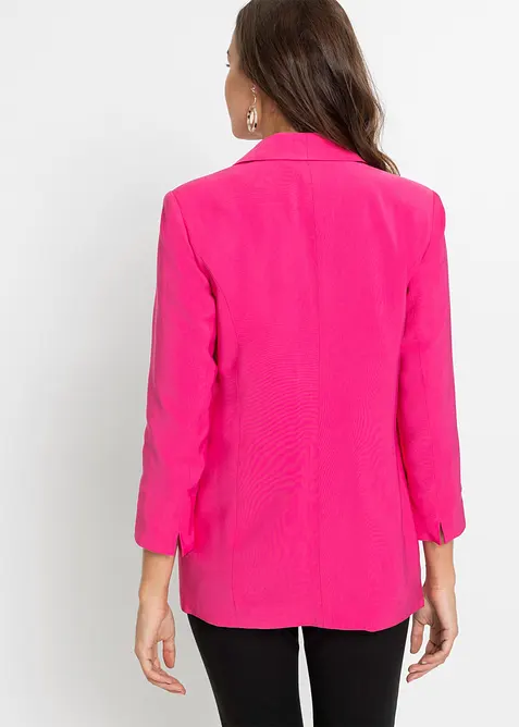 Lang blazer i viskosemiks, bonprix