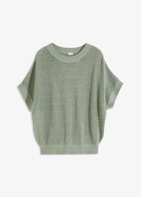 Oversized genser av bomullsmiks, bonprix