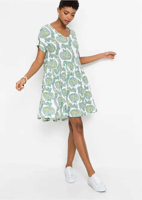 Trikotkjole i lett viskose med elastan, bonprix