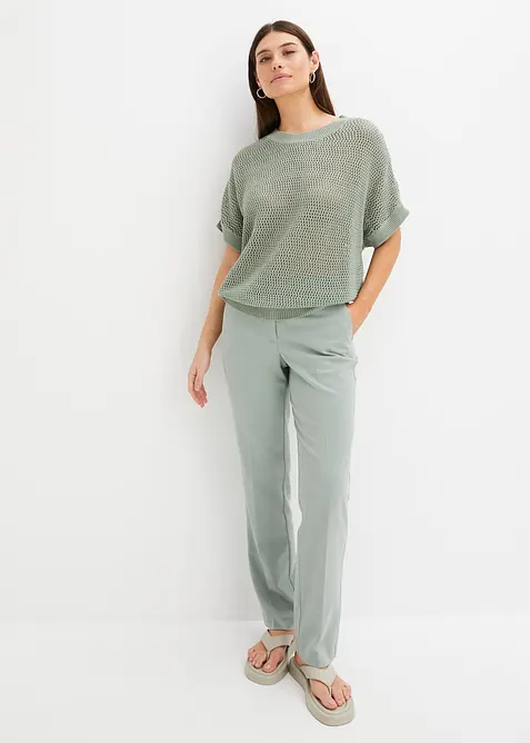 Oversized genser av bomullsmiks, bonprix