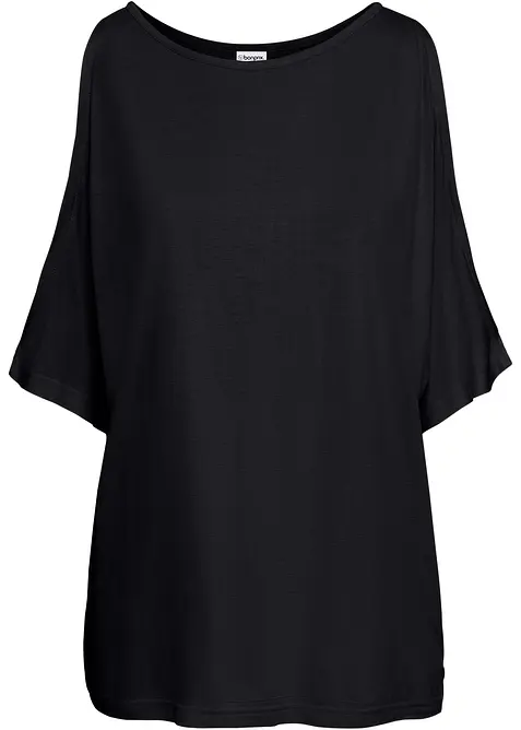 Cold shoulder-topp i viskose, bonprix