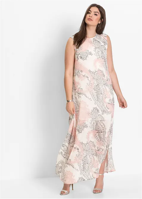 Lang chiffonkjole, bonprix