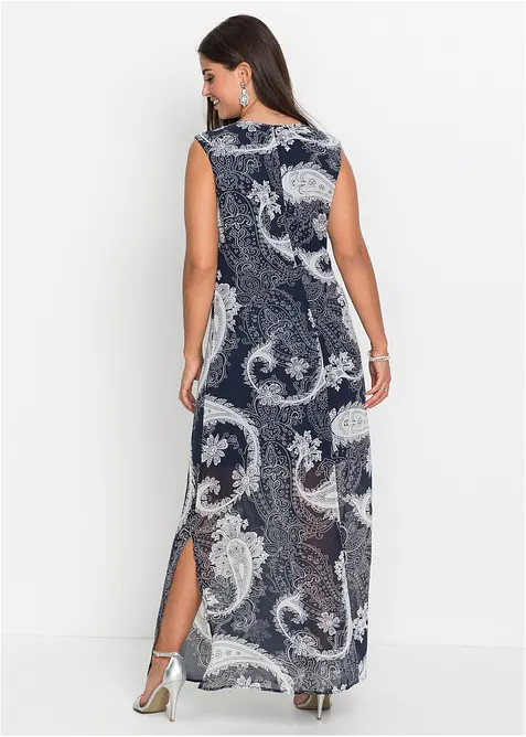 Lang chiffonkjole, bonprix